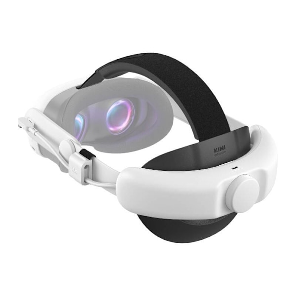 Enkeltpunktsopladning batterihovedrem 6400mAh Kiwi Design Q31-SPCU til Meta Quest 3 White
