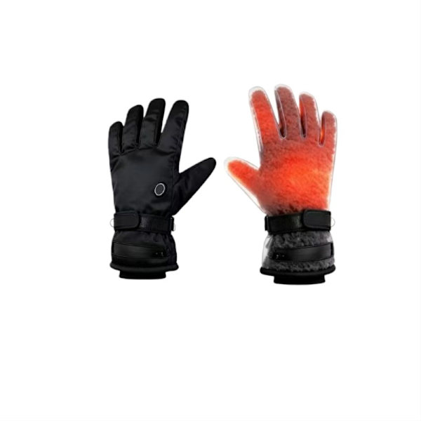 Genopladelige opvarmede touchscreen-handsker til vinter udendørs sport (8-16 timer) Black Black