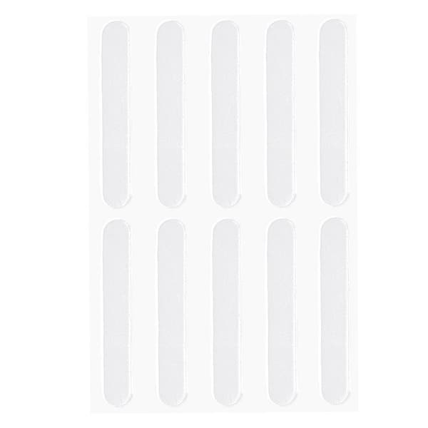 Klara Silikon Bumper Pads - Lång Rem, 5 Ark - Självhäftande för Ljuddämpning & Ytskydd