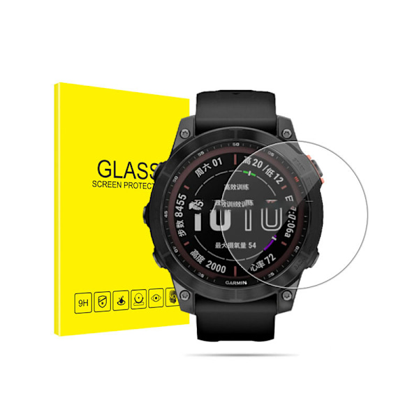 Karkaistusta lasista valmistettu näytönsuoja Garmin Fenix 6X Prolle, 2 kpl pakkaus
