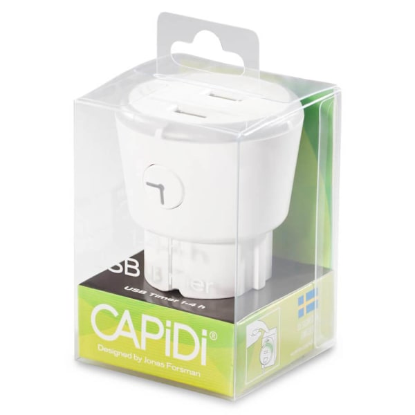 CAPIDI Timer 2x USB 3.4A Vit