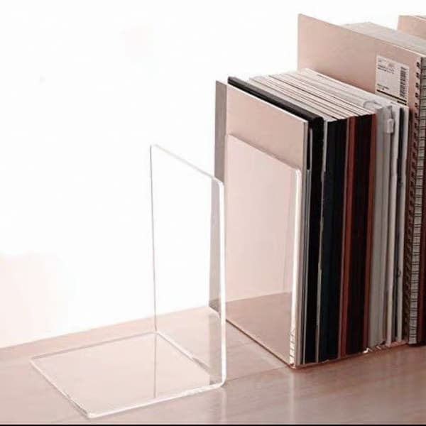 Bogstøtte Akryl 4-pak Transparent Transparent