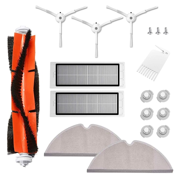 INF Tilbehør til Xiaomi Roborock S6 / S5 Max / S50 / S51 / S55 / S60 / S65 18 dele