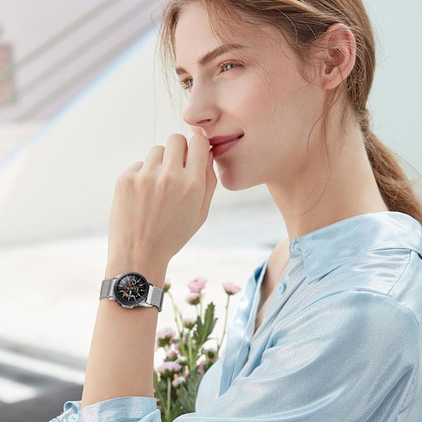 Milanese Loop Urrem til Smartwatches Silver 20 mm Silver 20 mm