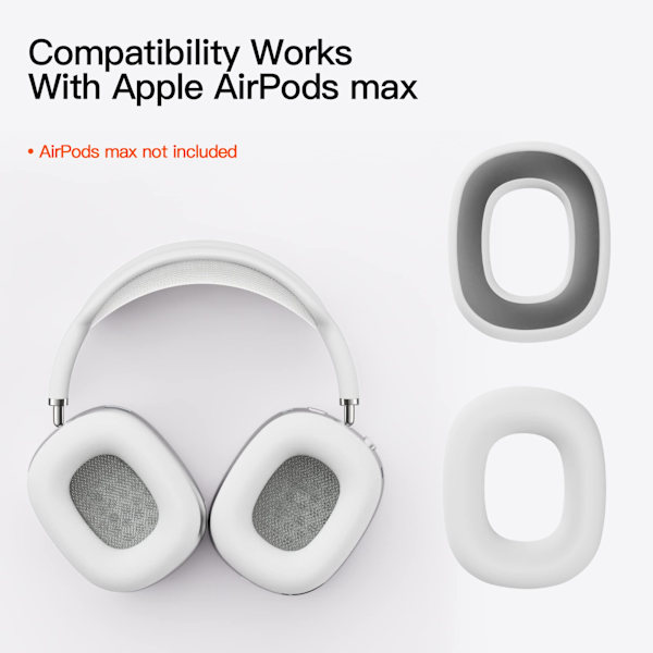 Ørepuder til Airpods Max høretelefoner Hvid