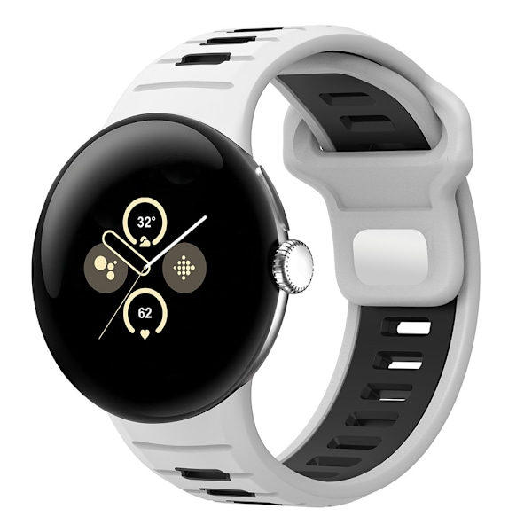 45 mm silikone sportsrem til Google Pixel Watch 3 Hvid