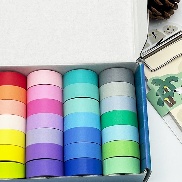28 värikkään washiteippiä askarteluun ja bullet journaliin