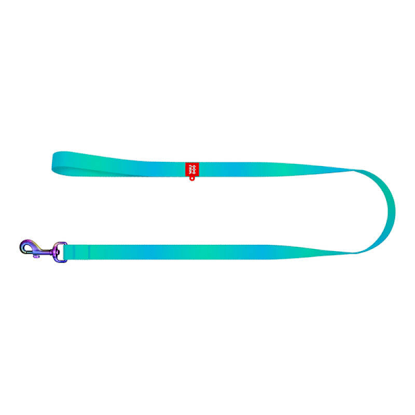 WAUDOG gradient hundkoppel i nylon, 20 mm brett, 122 cm långt blått