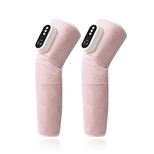 Trådlöst Benmassage Set - Luftkompression, Värmeterapi, Justerbar Passform Pink Pink