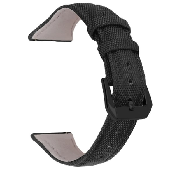 Klockarmband i äkta läder för Huawei GT2/GT3, 22mm Samsung Galaxy Watch 4 Svart