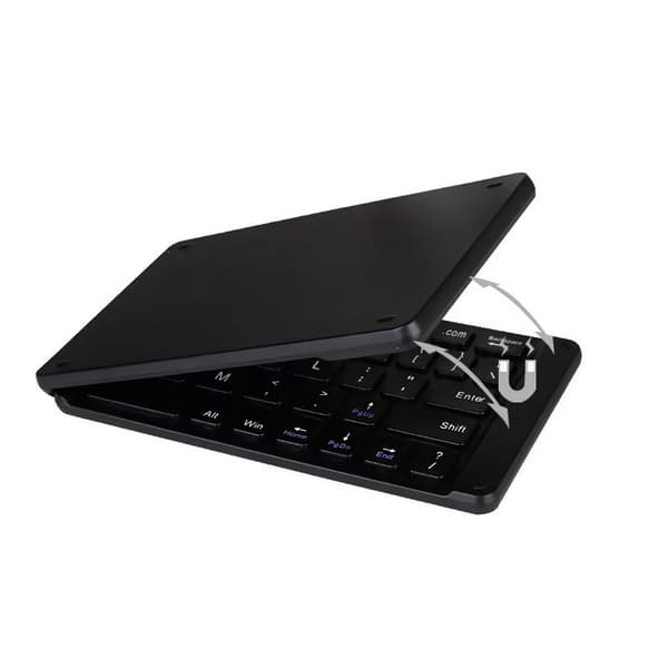 Fällbart Bluetooth-tangentbord Black Black
