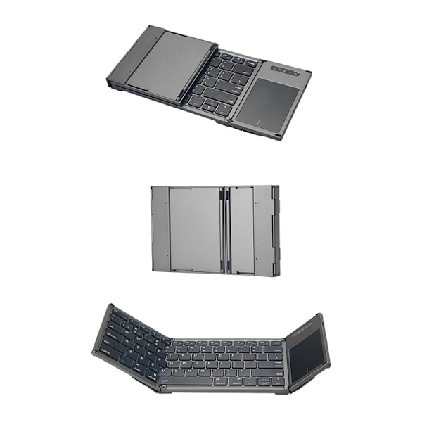 Bærbart foldbart Bluetooth-tastatur til smartphones