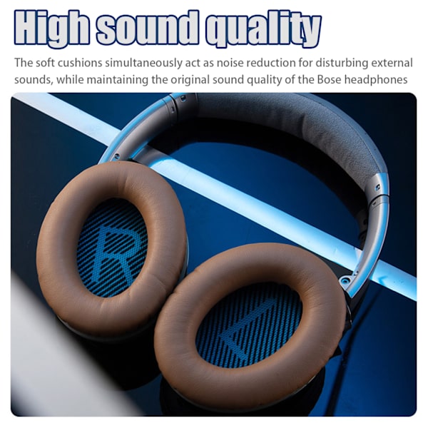 INF Udskiftningsørepuder til Bose QC15 QC25 QC35 AE 2 Beige