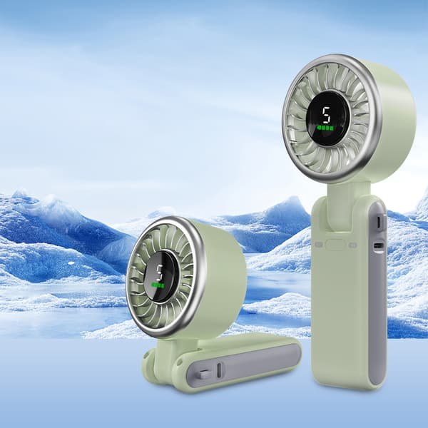 Foldbar Ventilator: Bærbar Køleløsning White White