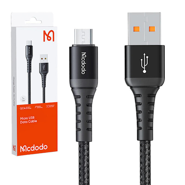 Micro-USB-kaapeli Mcdodo CA-2281, 1,0 m (musta)