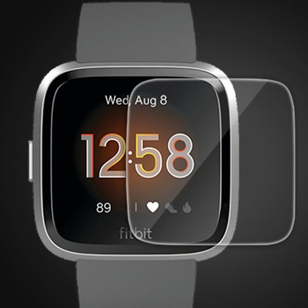 2-pak Fitbit Versa Lite Skærmbeskyttelse i Hærdet Glas