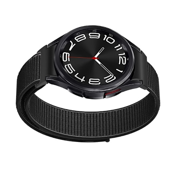 Stilfuld Nylonrem til Samsung Galaxy Watch 4/5/6 Sort