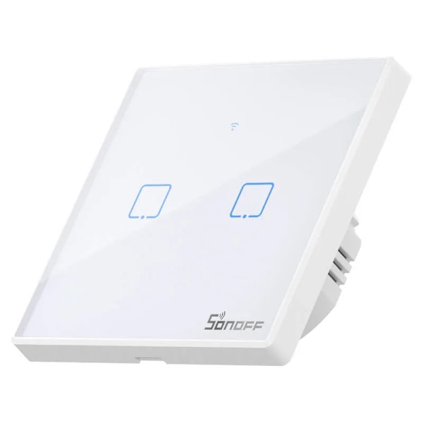 Smart Switch WiFi + RF 433 Sonoff T2 EU TX (2-kanals) opdateret