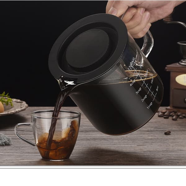1200ML Rak Kroppsglas Cold Brew Kaffebryggare