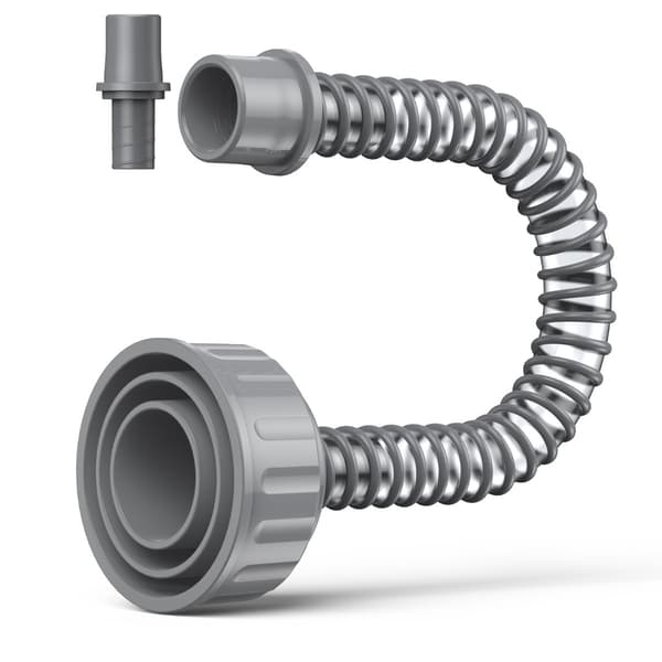 Renseadapter til A/C-kondensafløb, plastrørsæt til indendørsenheders vedligeholdelse mod snavs og alger Gray Gray