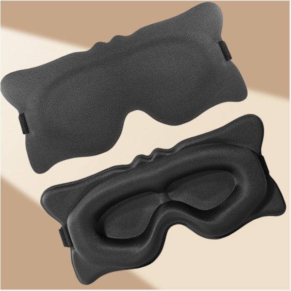 3D-muotoiltu unimaski - täydellinen valon esto Musta