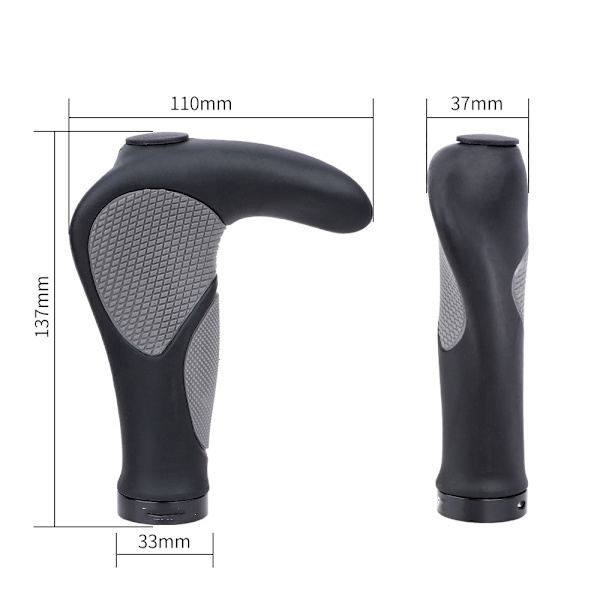 Ergonomiset polkupyörän kahvat - 1 pari