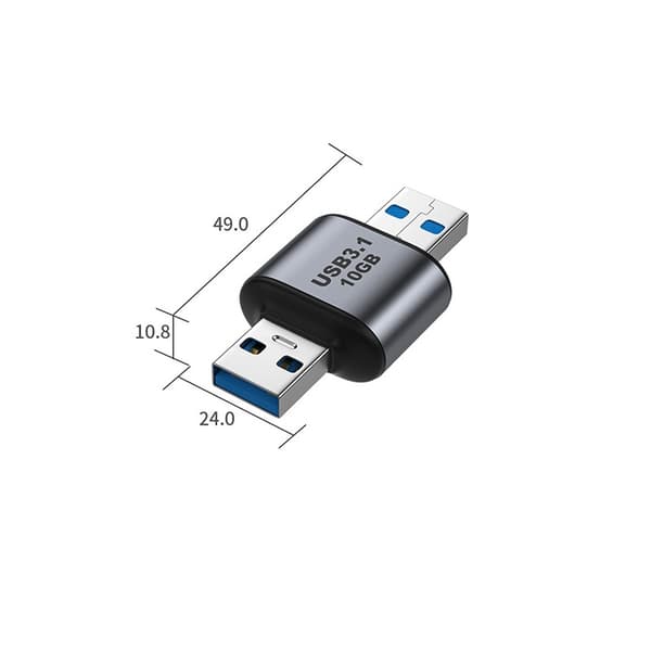 USB 3.1 Han til Han Adapter - Højhastigheds 10Gbps Dataoverførsel Konverter, Kompatibel med Huawei, Samsung, APPLE, Garmin