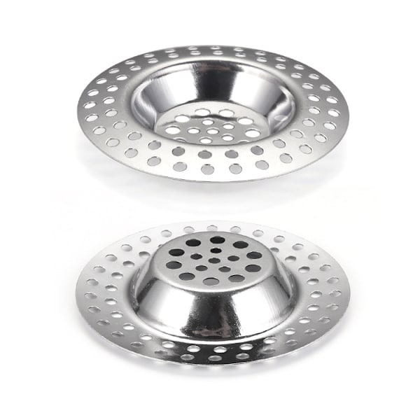 Golvbrunnsfilter i rostfritt stål, hårfångare för diskho (4-pack) Modell 3