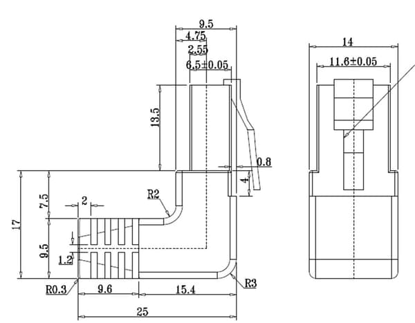 CAT 5e patchable 2x 90° kulmassa, U/UTP, valkoinen