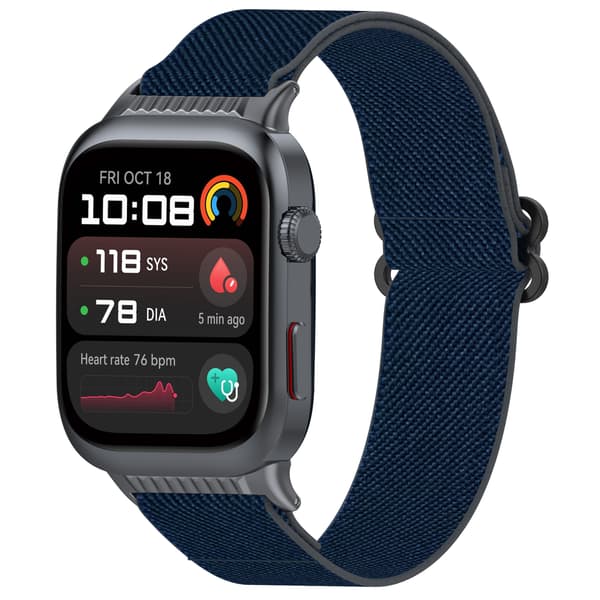 Huawei Watch D2 Nylon Elastiskt Band: Justerbar & Vävd Rem Blue Blue