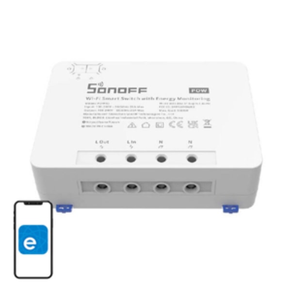 Smart WiFi-switch med energiövervakning Sonoff POWR3 (25A/5500W)