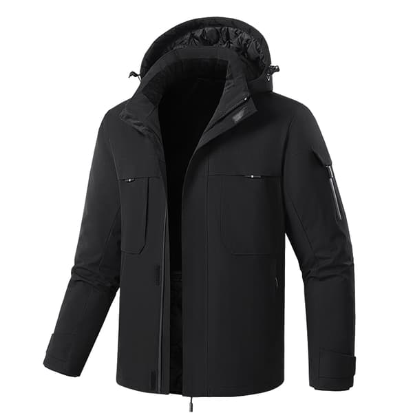 Musta lämmitetty takki - Dual Control 9 vyöhykettä 5XL 5XL