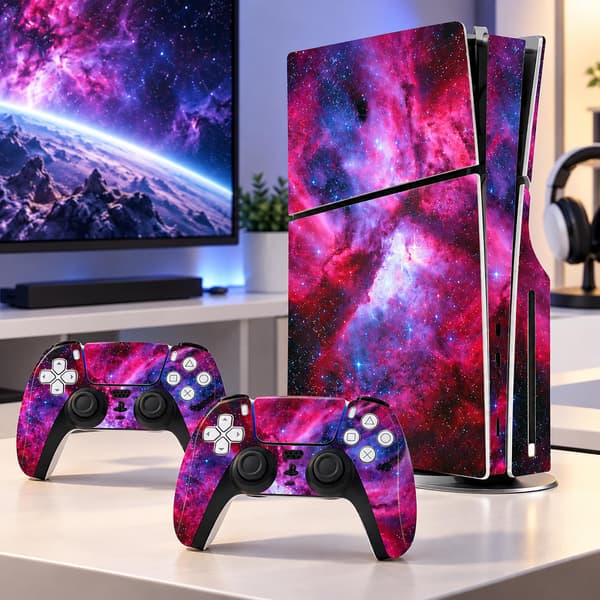 Suojaus PS5 Slim -konsolille Purple Purple