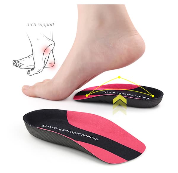 Arch Support indlægssåler til flade fødder Black+Blue L Black+Blue L