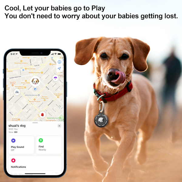 Silikoninen AirTags-kotelo Apple AirTag -paikantimelle 4-pakkaus Musta