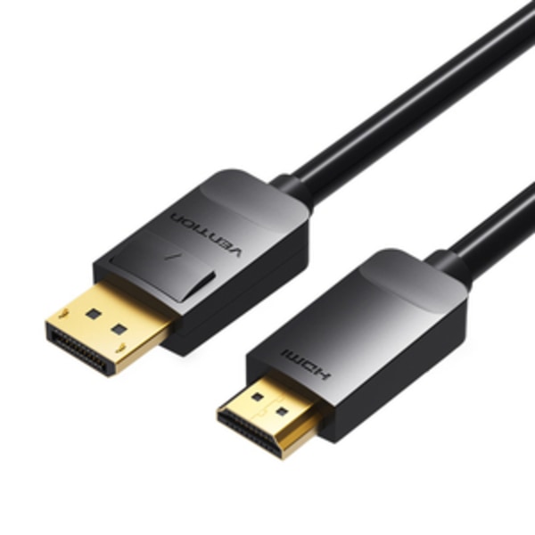 DisplayPort 1.2 till HDMI 1.4 Kabel 3m Ventilation HADBI (svart)