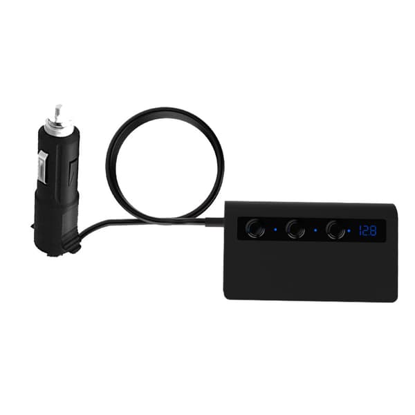 180W Biloplader med Digital Display Black Black