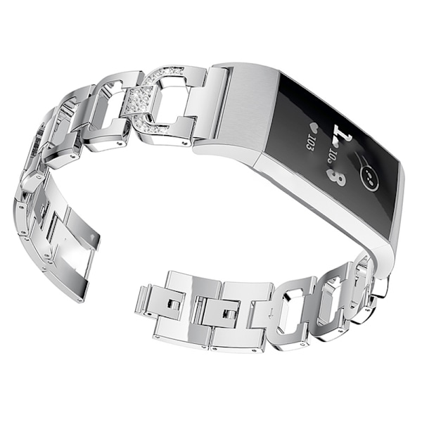 Klockarmband i rostfritt stål för Fitbit Charge 3/4