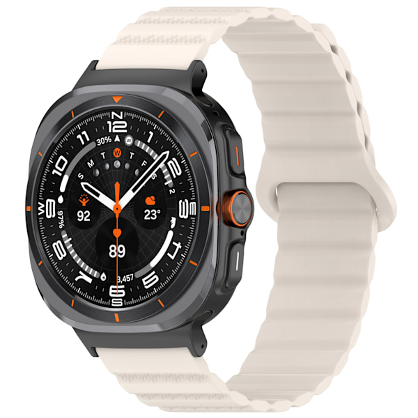 Samsung Galaxy Watch Ultra-prickad magnetrem Vit