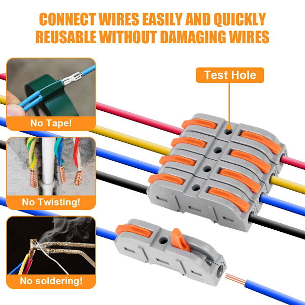 2 In 2 Out Quick Wiring Kaapeli Kompakti sähköliitin