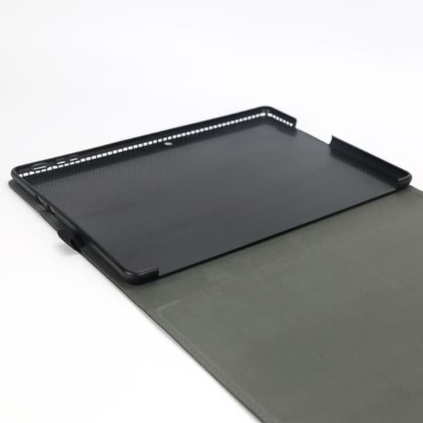 Stand folio sleeve i fåreskind og mikrofiber med strømpose til Surface Pro 10, kompatibel med Microsoft Surface Pro 10, TPU soft shell, tastaturlomme