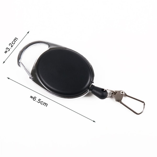 INF Udtrækkelig nøglering med yo-yo funktion og snor 72 cm 1-pak