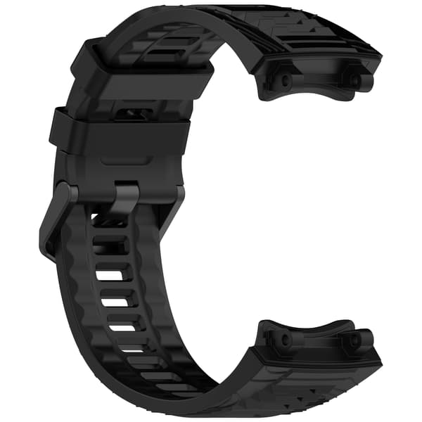 Silikoninen kellonranneke Amazfit T-Rex 3:lle Black Black
