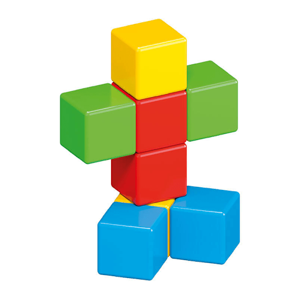 Magicube Color Recycled Crystal magnetiska tegelstenar 8 element GEOMAG GEO-054