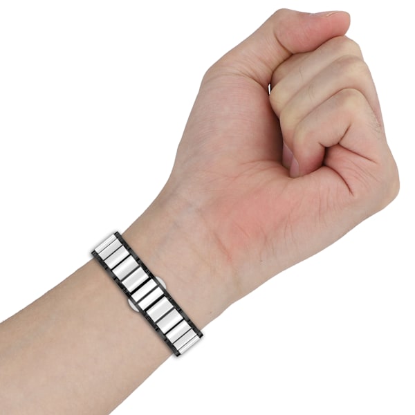 Keramiskt armband för Huawei GT5 & GT5 Pro - 18mm Universal Passform Vit