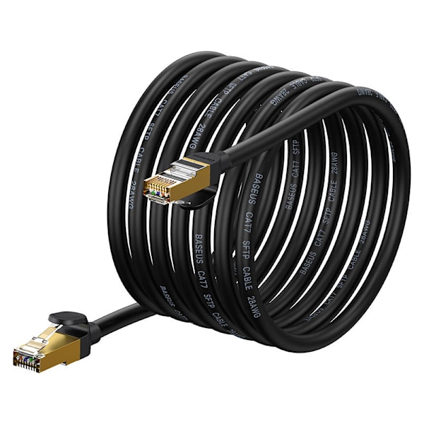 Baseus Ethernet RJ45, 10Gbps, 8m verkkokaapeli (musta)