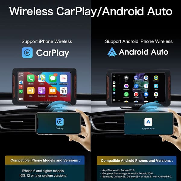 Langaton CarPlay-sovitin autoihin, joissa on langallinen CarPlay
