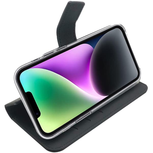 Lompakkokotelo iPhone 14 musta