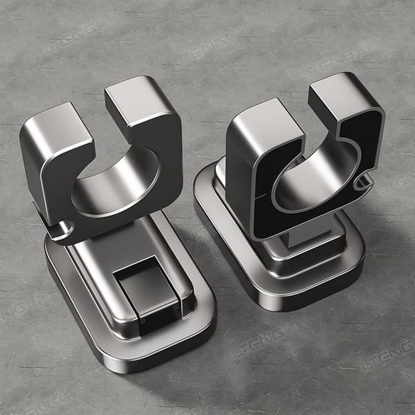 Gunmetal Sugpropp Enkel Hårtorkhållare 2-Pack - Ingen Borrning Krävs