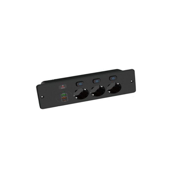 BKL-E68 Inbyggt Uttag - Europeisk Standard Svart